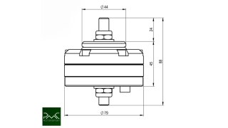 Unwiersalne aluminiowe poduszki silnika - Poliuretan 80ShA (SWAP)