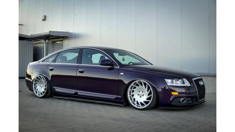 Dokładka Audi A6 C6 S-Line Progi Gloss Black