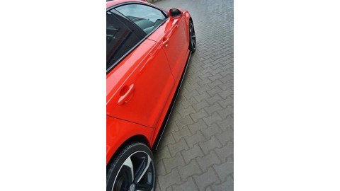 Dokładka Audi A7 C7 Facelift S-Line Progi Gloss Black