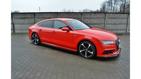 Dokładka Audi A7 C7 Facelift S-Line Progi Gloss Black