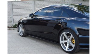 Dokładka Mercedes-Benz CLS C218 AMG LINE Progi Gloss Black