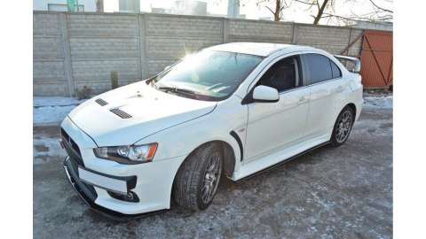 Dokładka Mitsubishi Lancer Evo X Progi Gloss Black