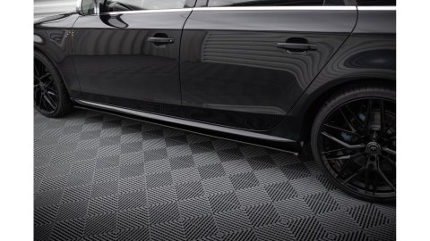 Dokładka Audi A4 B8 Progi v.1 Gloss Black