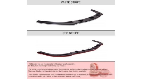 Splitter Fiat Stilo przód SCHUMACHER VERSION Gloss Black