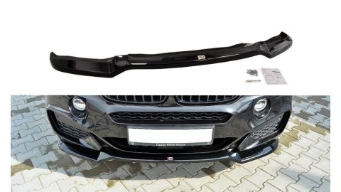 Splitter BMW X6 F16 M-Pack przód v.1 Gloss Black