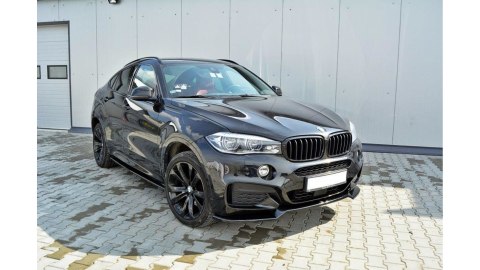 Splitter BMW X6 F16 M-Pack przód v.1 Gloss Black