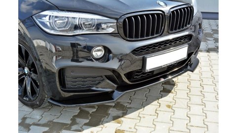 Splitter BMW X6 F16 M-Pack przód v.1 Gloss Black