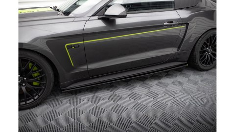 Dokładka Ford Mustang VI GT Progi Gloss Black