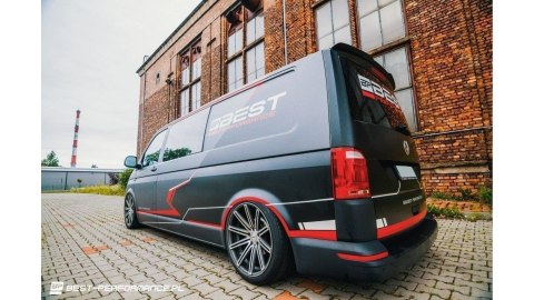 Przedłużenie Spoilera Volkswagen T6 Gloss Black