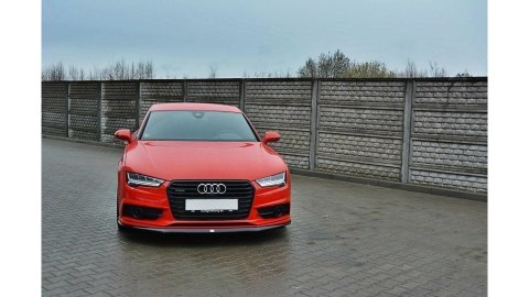 Splitter Audi A7 C7 Facelift S-Line przód Gloss Black