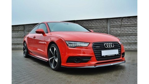 Splitter Audi A7 C7 Facelift S-Line przód Gloss Black