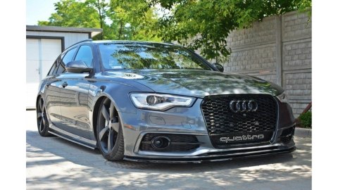 Splitter Audi A6 C7 S-Line przód v.1 Gloss Black