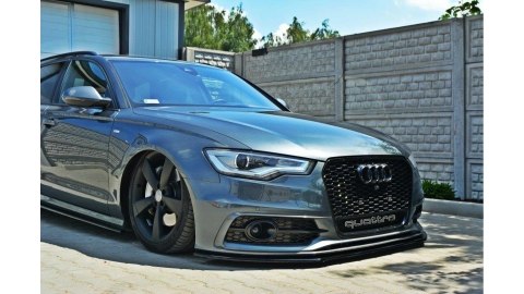 Splitter Audi A6 C7 S-Line przód v.1 Gloss Black