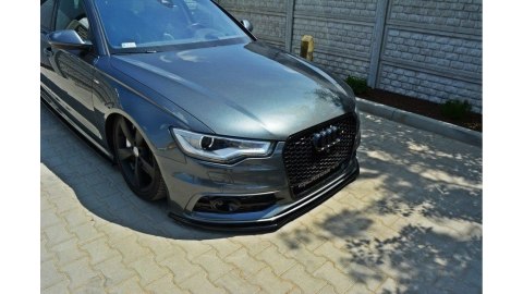 Splitter Audi A6 C7 S-Line przód v.1 Gloss Black