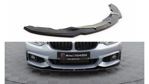 Splitter BMW 4 F32 F36 F33 M-Pack przód v.1 Gloss Black