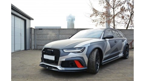 Splitter Audi RS6 C7 przód v.2 Gloss Black