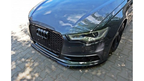 Splitter Audi A6 C7 S-Line przód v.2 Gloss Black