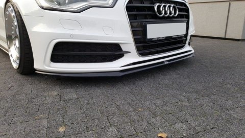 Splitter Audi A6 C7 S-Line przód v.2 Gloss Black