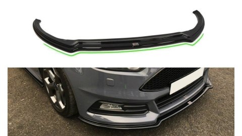 Splitter Ford Focus II STI Facelift przód v.3 Gloss Black