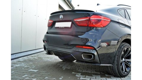 Splitter BMW X6 F16 M-Pack Tył Boczne Gloss Black