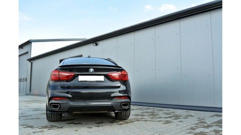 Splitter BMW X6 F16 M-Pack Tył Boczne Gloss Black