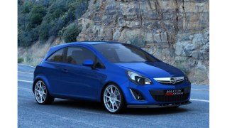 Splitter Opel Corsa D Facelift przód Gloss Black