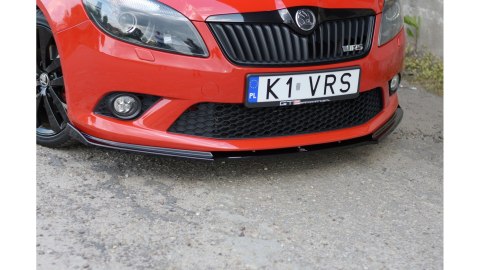 Splitter Skoda Fabia II RS przód Gloss Black