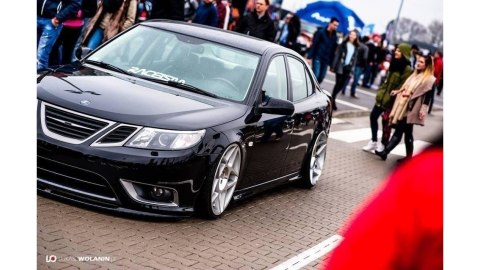 Splitter Saab 9-3 Turbo X przód Gloss Black