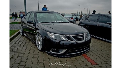 Splitter Saab 9-3 Turbo X przód Gloss Black