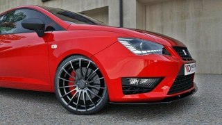 Splitter Seat Ibiza IV Cupra (6J) Facelift przód Gloss Black