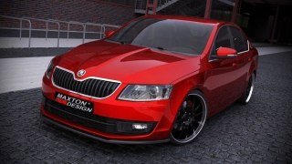 Splitter Skoda Octavia III przód v.1 Gloss Black