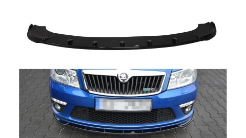 Splitter Skoda Octavia II Facelift RS przód v.1 Gloss Black